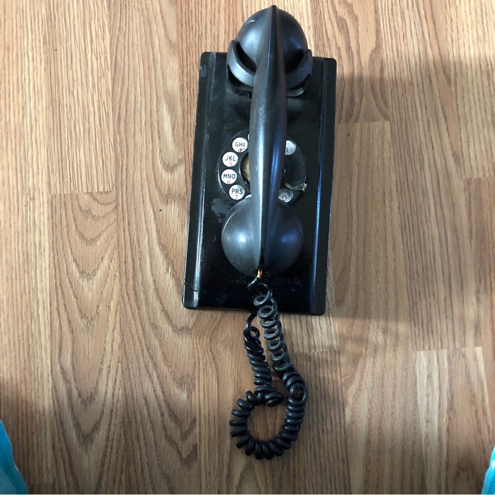Vintage Northern Electric Canada Wall Phone  Bakelite Telephone Heavy Phone